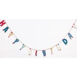 Happy Birthday 3d Felt Garland 6ft | 1ct