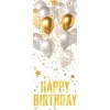 Happy Birthday Door Cover - Light Stars & Balloons | 1ct