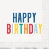 Happy Birthday Dots Foil Lunch Napkins | 16ct