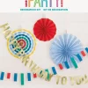 Happy Birthday Garland Decoration & Paper Fan Kit | 5ct