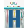 Happy Birthday Letter Banner W/ Foil | 1ct