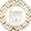 Happy Birthday Pastel Celebration Supershape Mylar Balloon 28" | 1ct