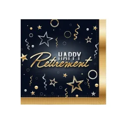 Happy Retirement Beverage Napkins | 16ct