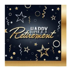 Happy Retirement Luncheon Napkins | 16ct
