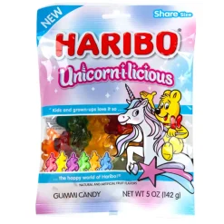 Haribo Unicorn-I-Liscious Gummi Candy 5 oz Peg Bag | 1ct