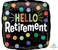 Hello Retirement Mylar Balloon, 18'' | 1 ct