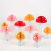 Honeycomb Mushroom Decorations | 10ct