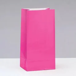 Hot Pink Paper Bag | 12ct