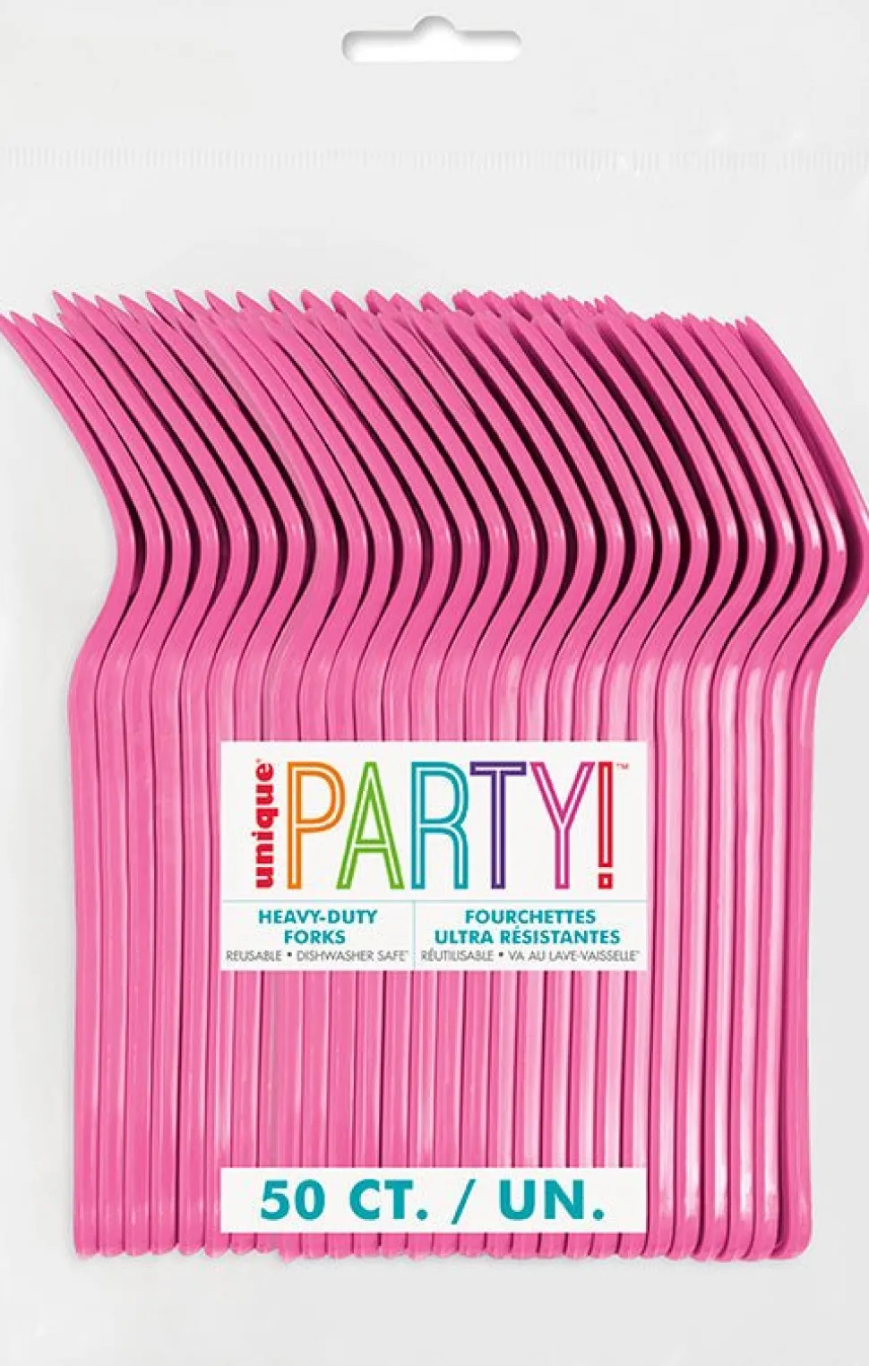 Hot Pink Premium Forks | 50ct