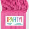 Hot Pink Premium Spoons | 50ct