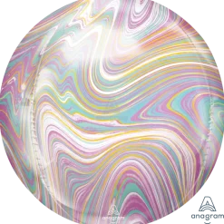 15in Marble Pastels Orbz Balloon | 1ct