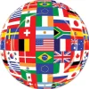 International Flag 7in Paper Dessert Plates | 8ct