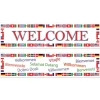 International Welcome Banner 15in x 5ft | 2ct