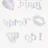 Iridescent Bride Bridesmaid Tattoos | 24ct