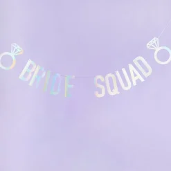 Iridescent Bride Squad Banner | 1ct