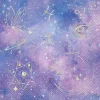 Iridescent Purple Galaxy Lunch Napkins | 16ct
