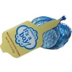 It's A Boy Milk Chocolate Coins - 1.5-oz. Mesh Bag | 1ct