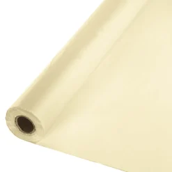 Ivory Plastic Tablecover Roll 100'x40" | 1ct