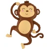 Jungle Monkey SuperShape Mylar Balloon, 33" | 1ct