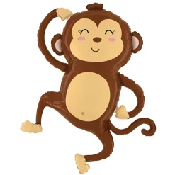 Jungle Monkey SuperShape Mylar Balloon, 33" | 1ct