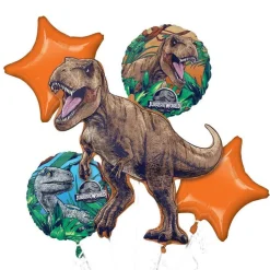 Jurassic World Foil Balloon Bouquet | 5 pcs