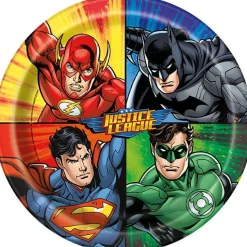 Justice League Plate 9in | 8ct
