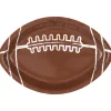 Kickoff Football Shaped Plate 9in | 8ct