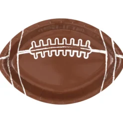 Kickoff Football Shaped Plate 9in | 8ct