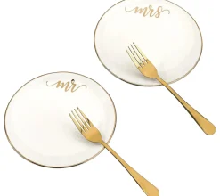 Lillian Rose Mr & Mrs Plate/Fork Set | 1 ct