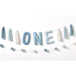 Little Mister One-derful First Birthday Plush Banner Kit | 2 pcs