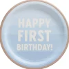 Little Mister One-derful First Birthday Round Plates, 7" | 8 ct