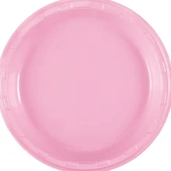 Lovely Pink Plastic Plate 10in | 50ct