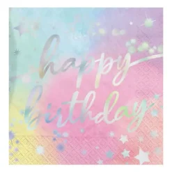Luminous Birthday Lunch Napkins | 16ct