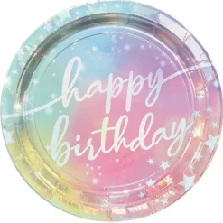 Luminous Birthday Lunch Plates 9" | 8ct