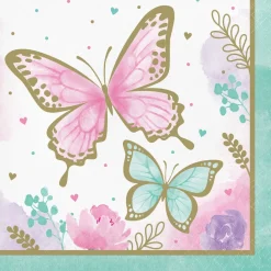 Luncheon Napkin Butterfly Shimmer | 16ct