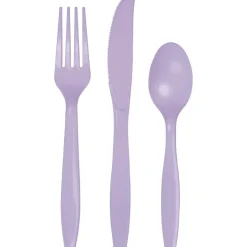 Luscious Lavender Cutlery Assortment | 24ct