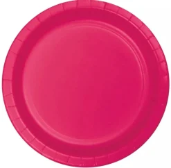 Magenta Paper Plates 9" | 24ct