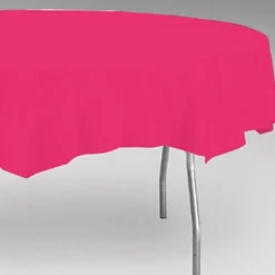 Magenta Round Table Cover 82" | 1 ct