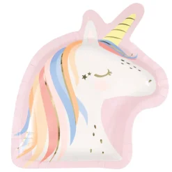 Magically Mystical Unicorn Shaped Plate | 8ct