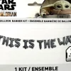 Mandalorian Balloon Banner | 1ct