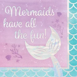 Mermaid Shine Luncheon Napkins - Mermaid Fun | 16ct