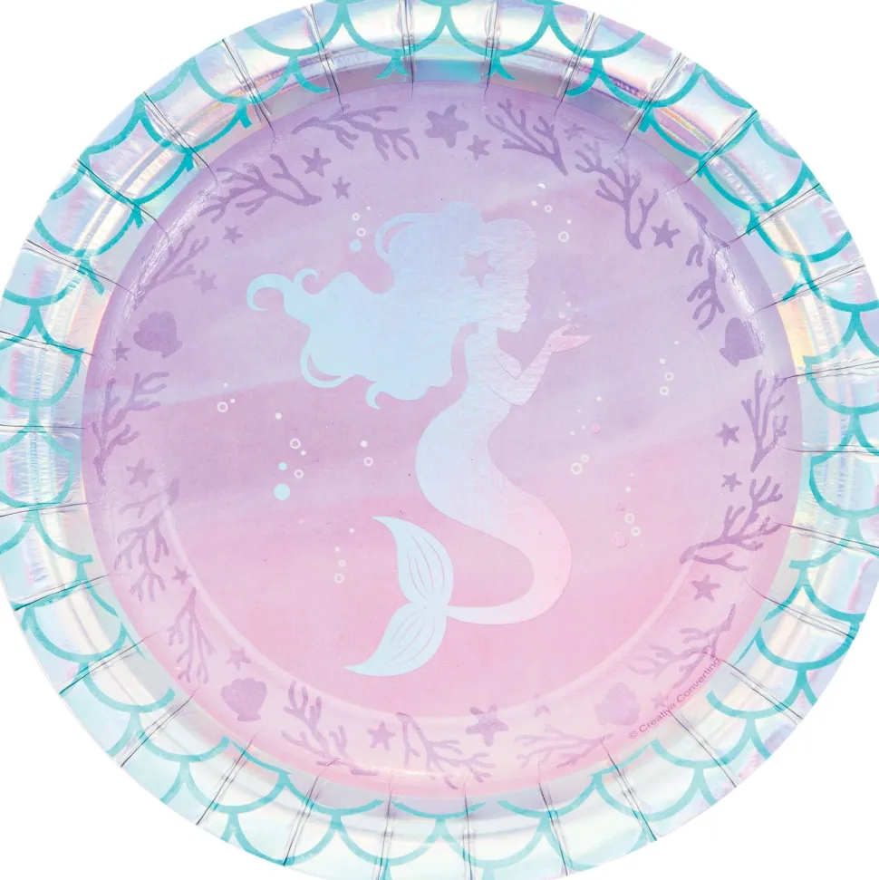 Mermaid Shine Paper Plates 7in | 8ct