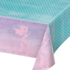 Mermaid Shine Plastic Tablecover | 1ct