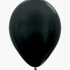 Metallic Black Latex Balloon w/ Helium & Hi-Float, 11" | 1 ct