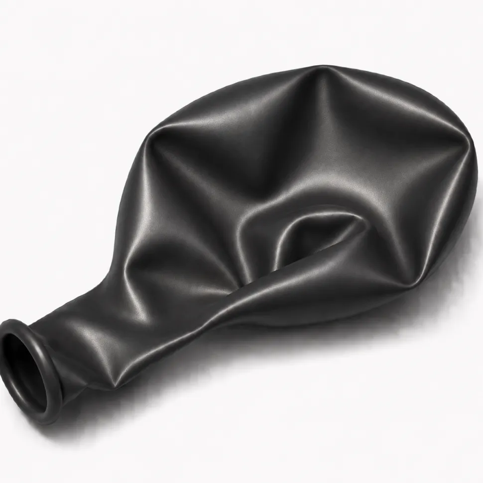 Metallic Black, 11" Latex Single Balloon | Does Not Include Helium