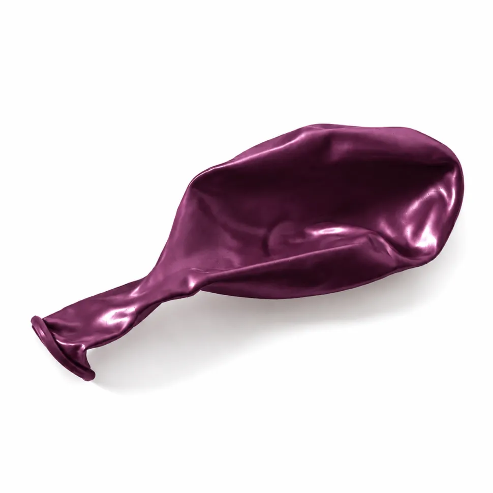 Metallic Burgundy, 11" Latex Single Balloon | Does Not Include Helium
