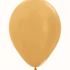 Metallic Gold Latex Balloon w/ Helium & Hi-Float, 11" | 1 ct