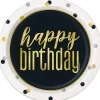 Metallic Happy Birthday Plate 7in | 8ct