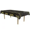 Metallic Happy Retirement Tablecover - Confetti & Stars | 1ct