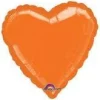 Metallic Orange Heart Mylar Balloon 18" | 1ct.